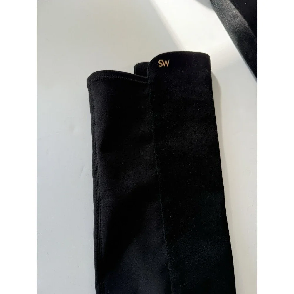 Stuart Weitzman Keelan Suede Knee-High Boots 5050 Black Size 8.5 S5448
